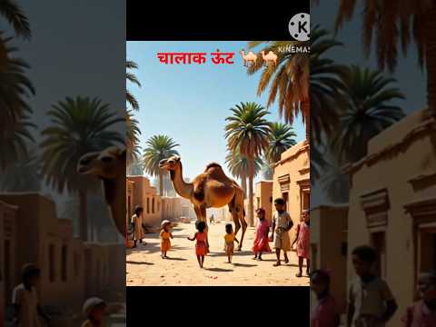 चालाक ऊंट 🐪🐪 #trending #facts #moralstories #sk kids world