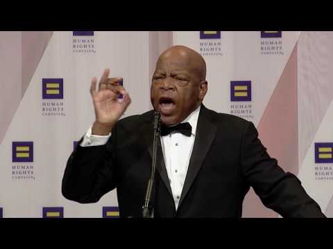 Representative John Lewis at the 2016 HRC National Dinner