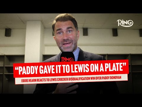 Eddie Hearn REACTS To Lewis Crocker “Quit” Claims After Paddy Donovan Disqualification