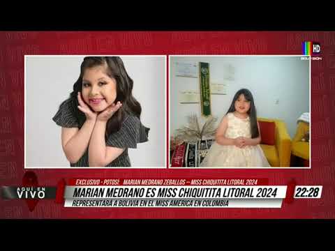 Marian medrano es Miss Chiquitita Litoral 2024