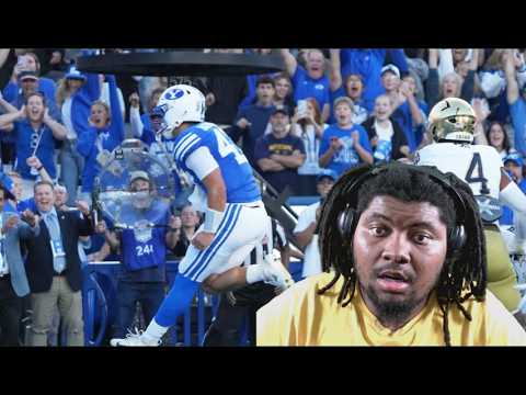 BYU Hater Bear Bachmeier Hater Reacts To Notre Dame Fighting Irish vs. BYU Cougars  Game Highlights