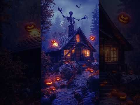 Terrifying Halloween Night in the Haunted Forest 🎃👻 Big Skeletons Approaching!