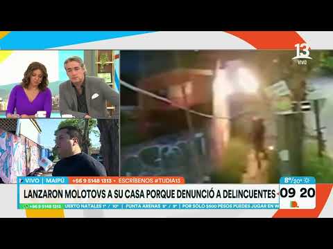 Delincuentes amedrentan a vecinos en Maipú con Molotov | Tu Día