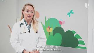 Síntomas de faringitis y laringitis en los niños