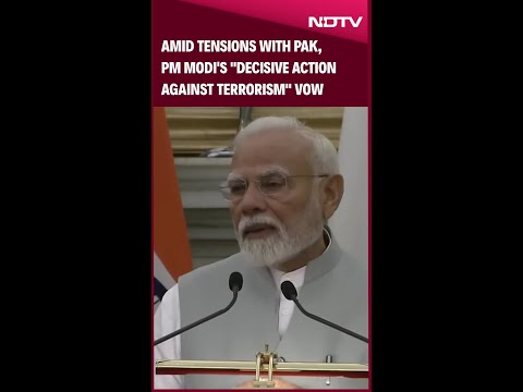 Amid Tensions With Pak, PM Modi's "Decisive Action Against Terrorism" Vow