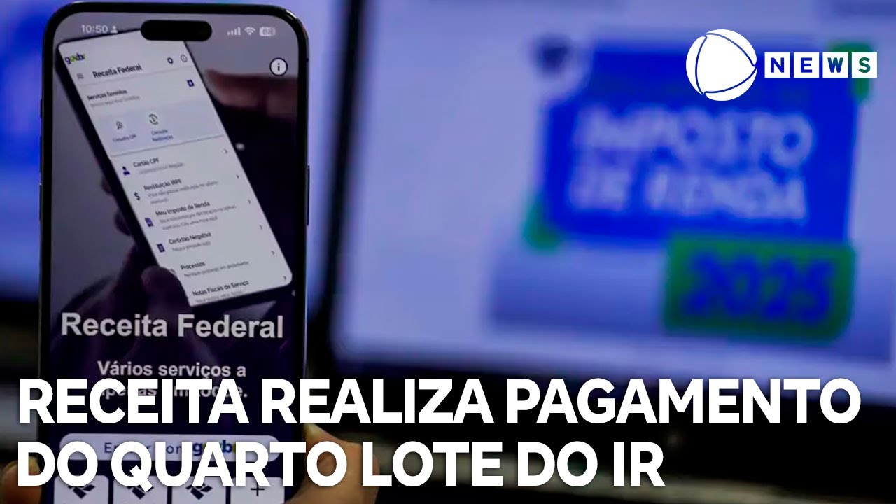 Receita realiza pagamento do quarto lote de restituição do IR