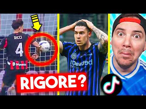 ERA RIGORE?! IL MILAN VINCE IL DERBY!! CAMPIONATO RIAPERTO?? - REAZIONE ai TIKTOK sul CALCIO