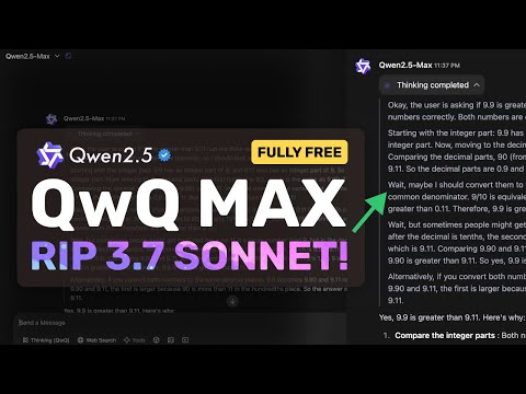 QwQ Max : This NEW & FULLY FREE Reasoning Model is ON PAR with 3.7 SONNET!