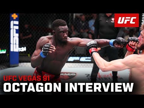 David Onama Octagon Interview | UFC Vegas 91