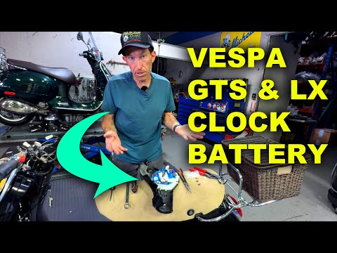 How to Replace the Clock Battery & Clock on a Vespa GTS 300 or Vespa LX