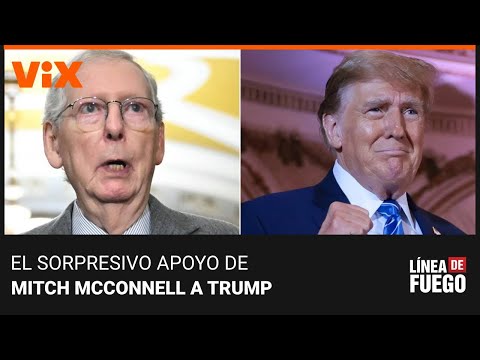 ¿Apoyo de McConnell a Trump refleja el poder del expresidente entre los republicanos?