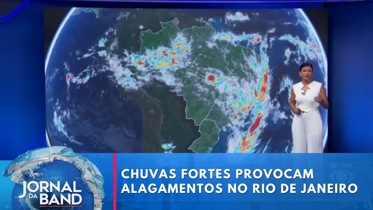 Rio de Janeiro enfrenta chuvas e alagamentos | Jornal da Band