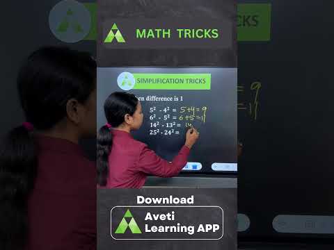 MATH TRICKS | Aveti Learning  #avetilearning #tricks