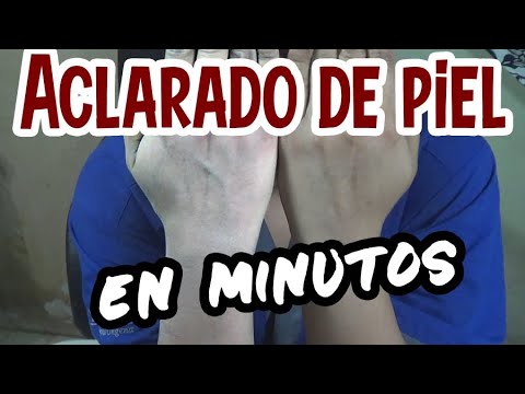 Como blanquear la piel en minutos en casa.