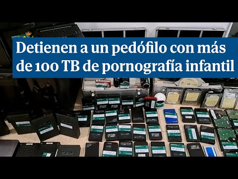 Detienen en Cádiz a un pedófilo con más de 100 terabytes de pornografía infantil