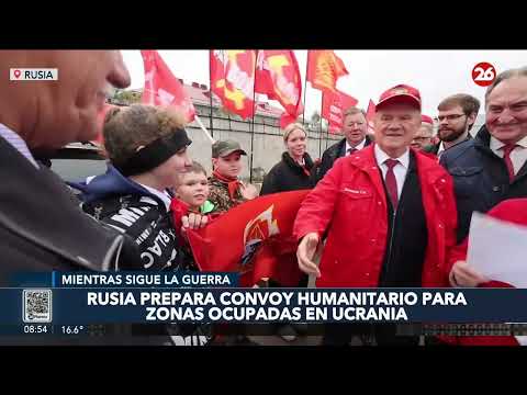 Rusia prepara convoy humanitario para zonas ocupadas en Ucrania