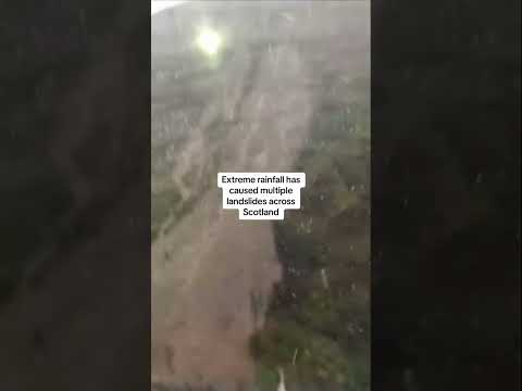 Rescue footage shows landslides after rainfall