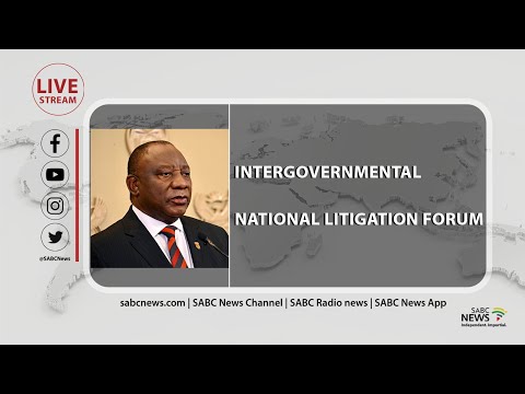 President  Ramaphosa delivers the keynote address at the Intergovernmental National Litigation Forum