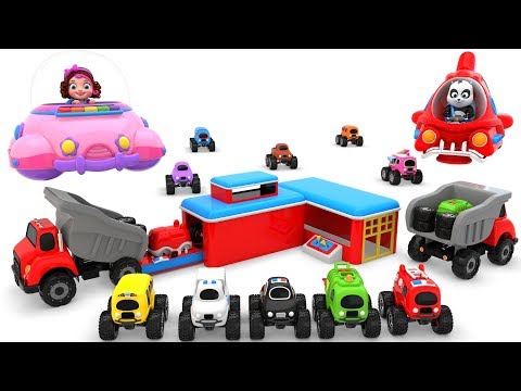 Pinky and Panda Assembling Toy Cars