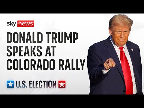 Watch live: Donald Trump holds a rally in Colorado