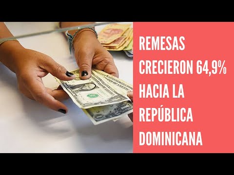 Las remesas enviadas a R.Dominicana aumentaron 64,9 % en primer cuatrimestre