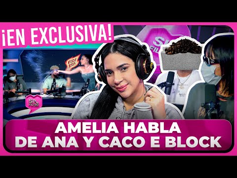 AMELIA ALCÁNTARA VUELVE A SIN FILTRO Y HABLA EN EXCLUSIVA DE ANA CAROLINA Y CACO E BLOCK