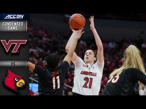 Acc Football Basketball 🏀 Virginia Tech vs. Louisville Condensed Game | 2021-22 ACC Women’s Basketball