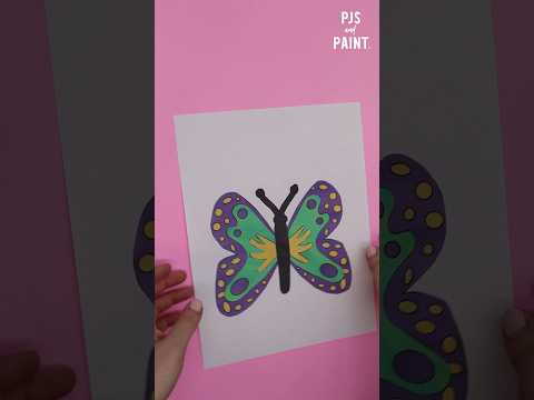 Easy butterfly craft 🦋 #easycrafts