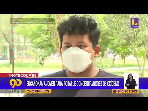 ? Encañonan a joven para robarle concentradores de oxígeno | Latina Noticias