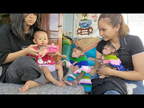 Mimi Kuku brings gifts to visit cute baby