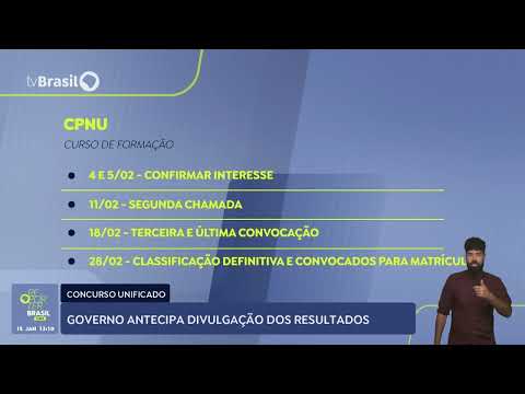 Governo antecipa divulgação dos resultados do Concurso Unificado