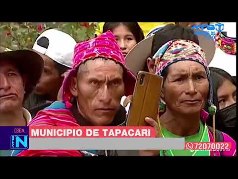 El presidente Luis Arce entregó obras en el municipio de Tapacari por su 198 aniversario