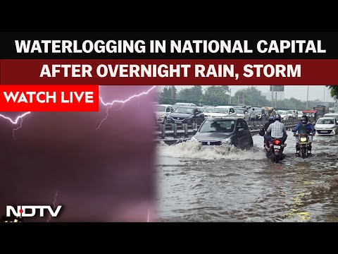 Delhi Weather Today LIVE | Red Alert For Rain, Storm Issued For Delhi And Nearby Areas