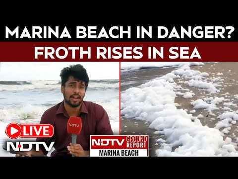 Marina Beach In Danger ? Froth On Marina Beach Raises Concerns | NDTV Ground Report WATCH LIVE