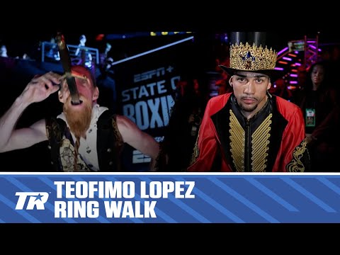 The showman is here! The amazing teofimo lopez ring entrance