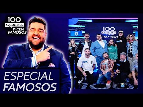 100 argentinos dicen - Especial Famosos - Programa 16/10/22 - Bandalos Chinos, Juan Marconi, Standup