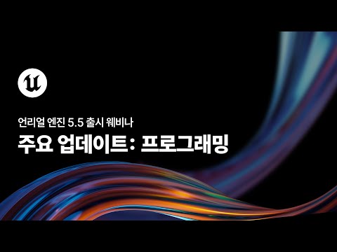 언리얼 엔진 5.5 출시 웨비나 | 프로그래밍