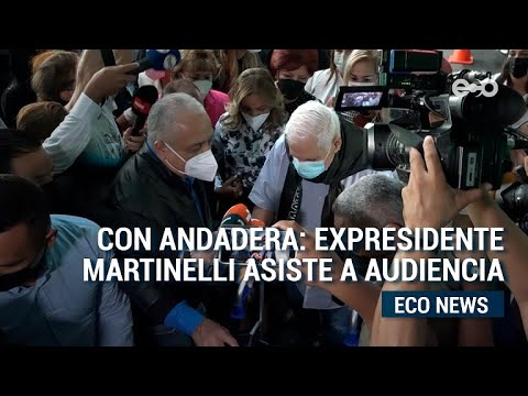 Con andadera: expresidente Martinelli asiste a audiencia | Eco News