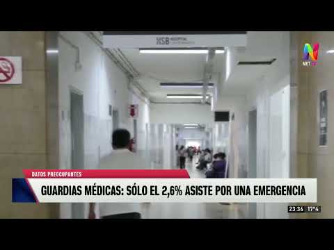 El 2,6% de pacientes asiste a guardias médicas por emergencias