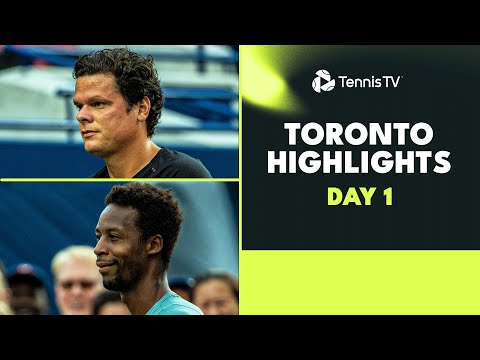 Raonic Takes On Tiafoe; Monfils, Hurkacz, Paul Feature | Toronto 2023 Highlights Day 1