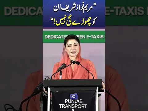 No Fear for Girls in Punjab | Maryam Nawaz Bold Assurance #trendingshorts #viralnews