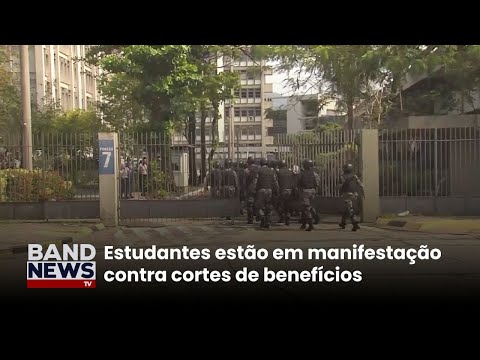 Quatro presos durante confusão na UERJ | BandNewsTV