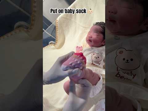 Put on baby sock #shorts