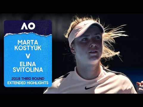 Marta Kostyuk v Elina Svitolina Extended Highlights | 2018 Australian Open Third Round