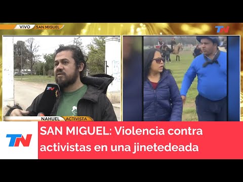 SAN MIGUEL: Gauchos echaron a rebencazos a activistas que manifestaban contra el maltrato animal