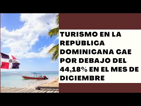 El ingreso de turistas a República Dominicana cae 44,18 % en diciembre