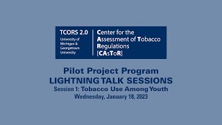 Image from Lightning Talks 2023 Session One: Tobacco Use Among Youth