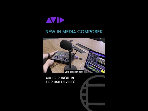 Connect USB audio devices for audio punch-in