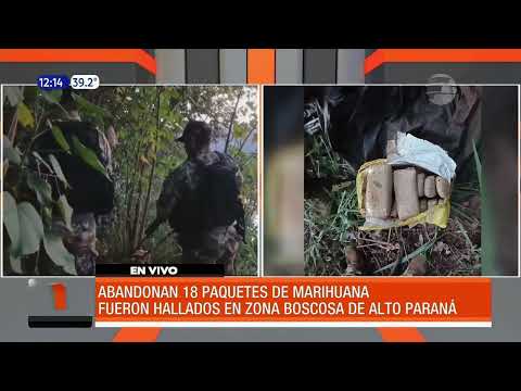 Hallan paquetes de marihuana en Alto Paraná