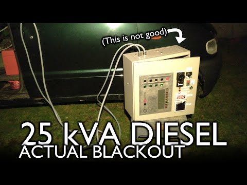 25 kVA Diesel: Actual power outage! Will it power my house?
